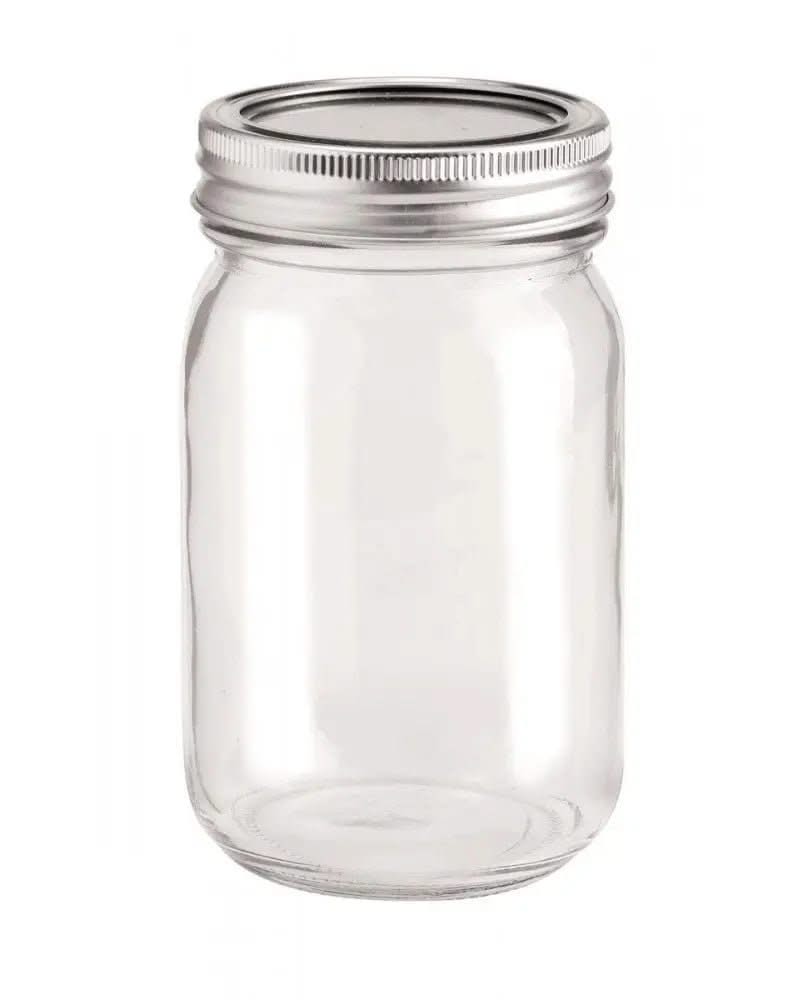 Glas mit 2-tlg Deckel 1Stk, 420ml 7,8x7x13,5cm - Kidis Art