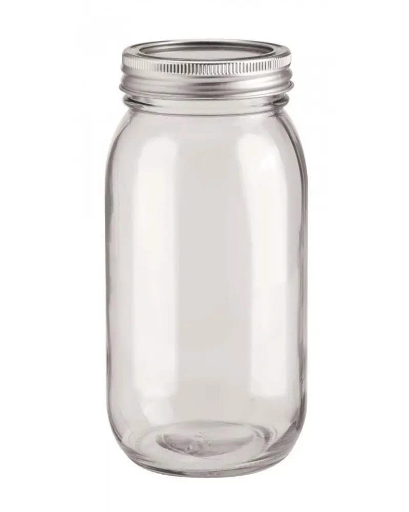 Glas mit 2-tlg Deckel 1Stk, 650ml 8,5x7x17,5cm - Kidis Art