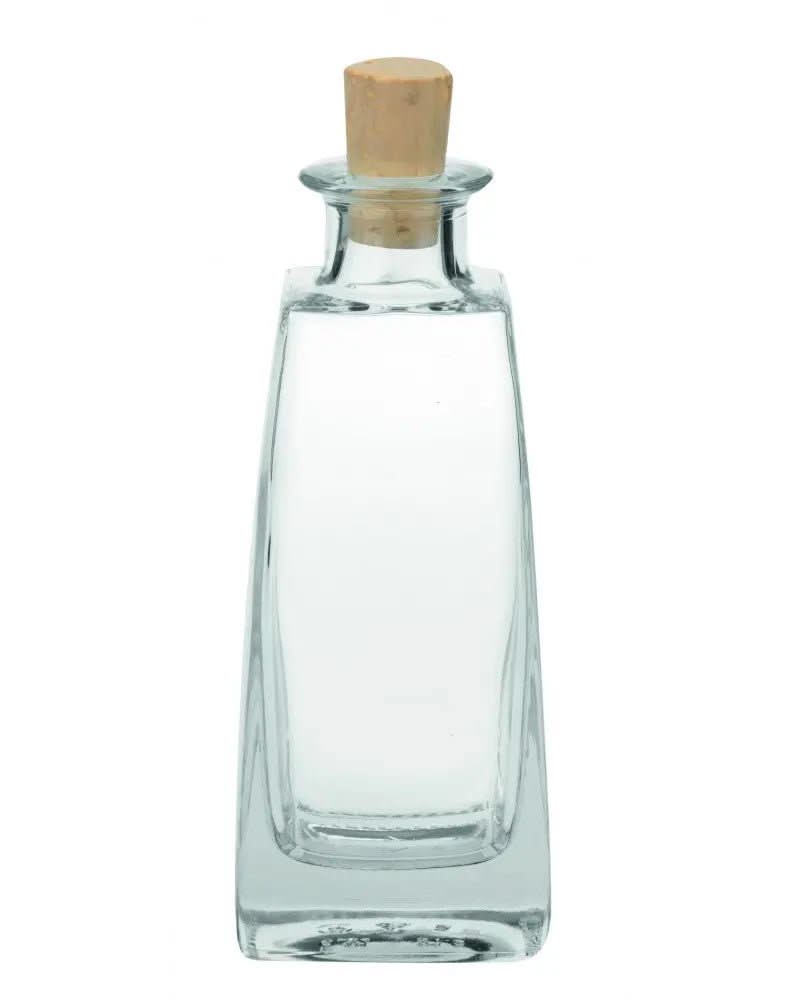 Glasflasche konisch mit Korken, 15x6x5cm, 100ml - Kidis Art