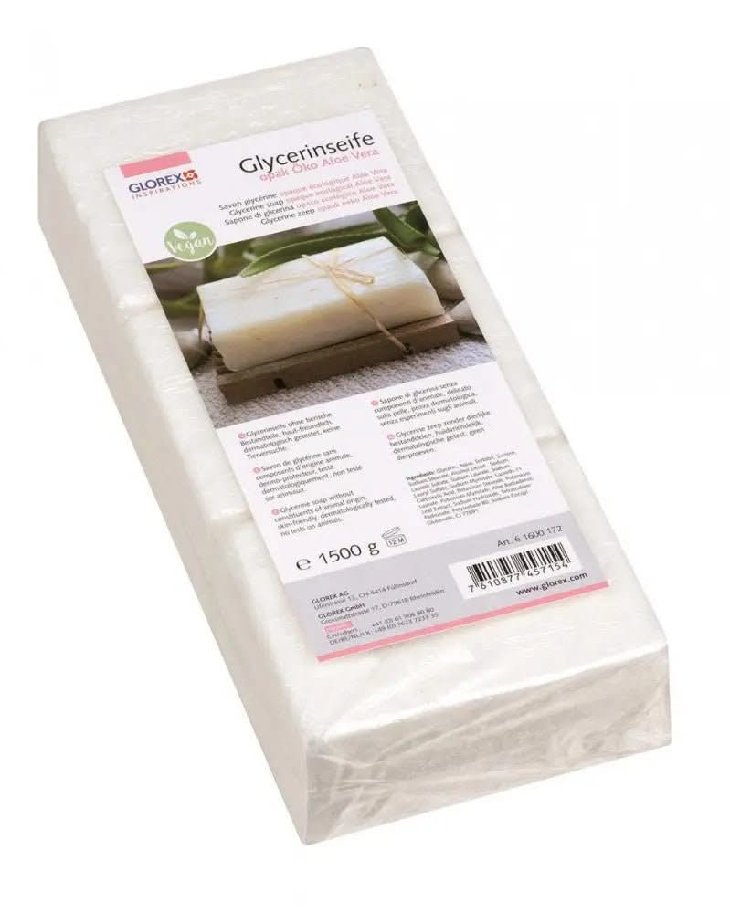 Glycerin-Seife Öko 1500g mit Aloe Vera transparent - Kidis Art