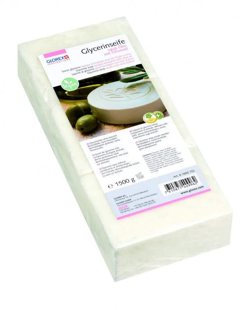 Glycerin-Seife Öko 1500g mit Olivenöl opak - Kidis Art