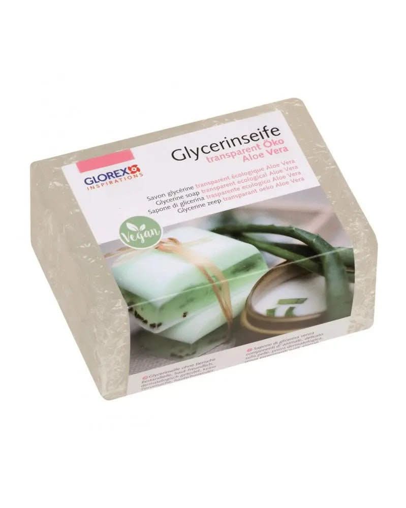 Glycerin-Seife Öko 500g mit Aloe Vera transparent - Kidis Art