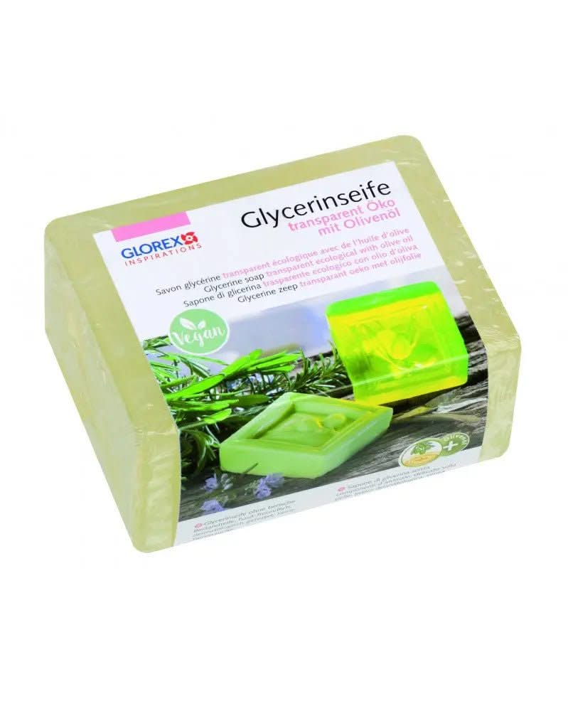 Glycerin-Seife Öko 500g mit Olivenöl transparent - Kidis Art