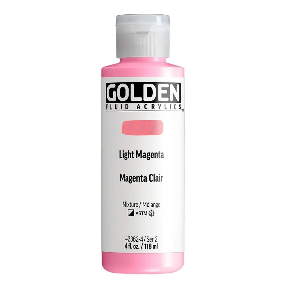 Golden Fluid Acrylfarbe Magenta Hell 118 ml - Kidis Art