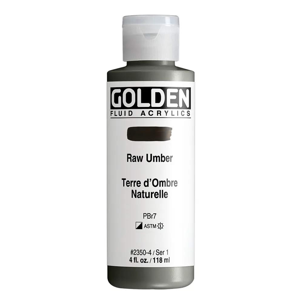 Golden Fluid Acrylfarbe Umbra Natur 4 Fl. Oz./118m - Kidis Art