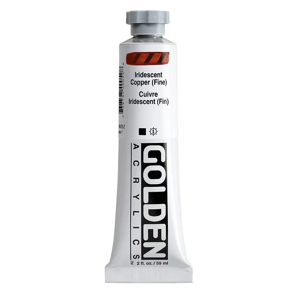 Golden Heavy Body Acrylfarbe Irisierende Kupfer (Fein) 59 ml - Kidis Art