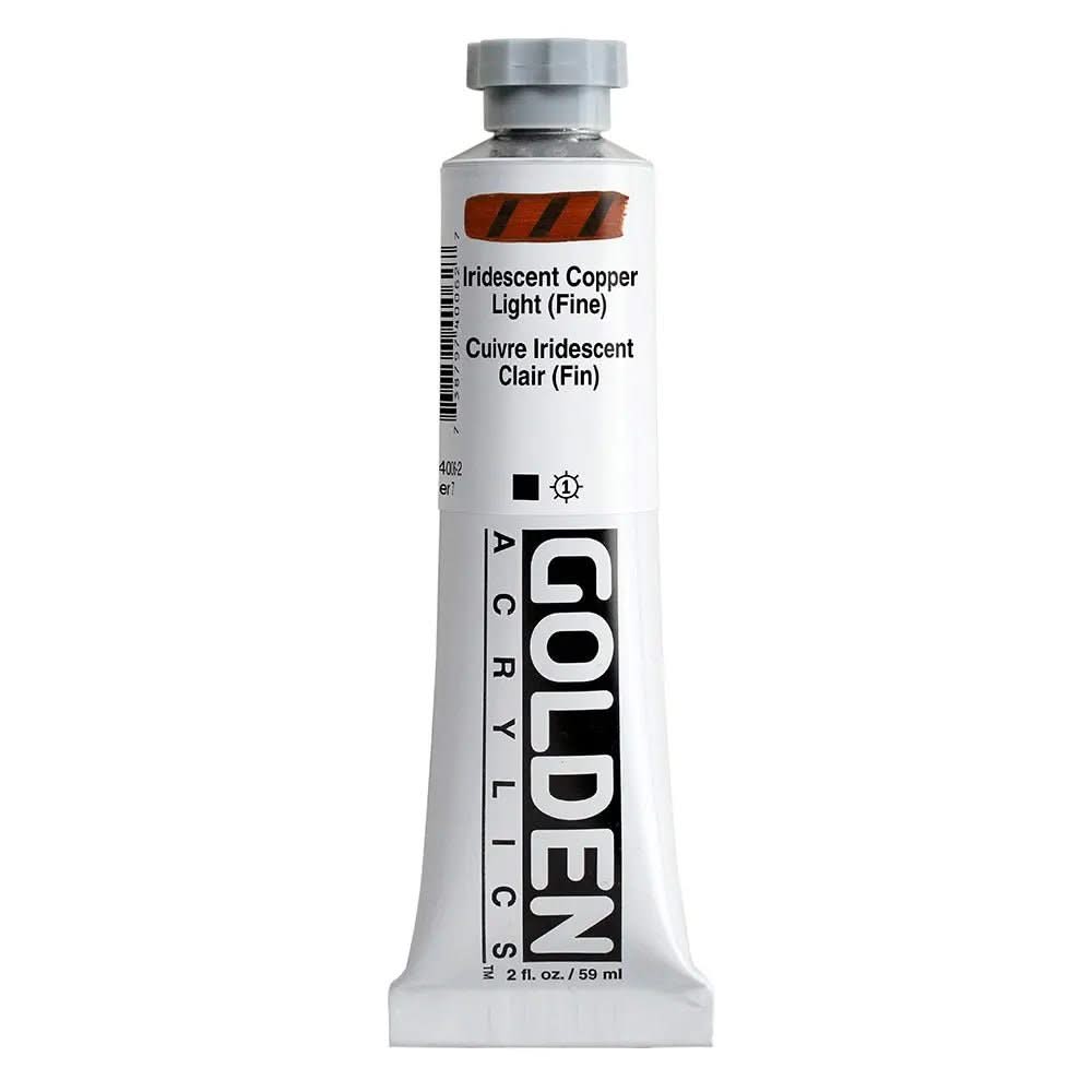 Golden Heavy Body Acrylfarbe Irisierende Kupfer Hell (Fein) 59 M - Kidis Art