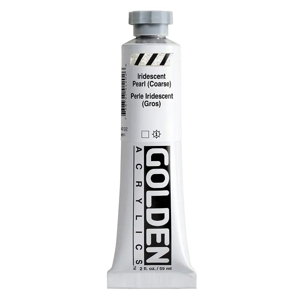 Golden Heavy Body Acrylfarbe Irisierende Perlmutt (Grob) 59 ml - Kidis Art