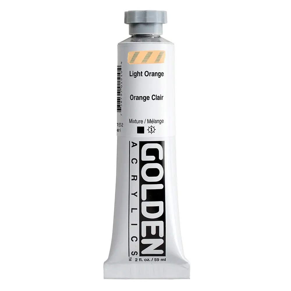 Golden Heavy Body Acrylfarbe Orange Hell 59 ml - Kidis Art