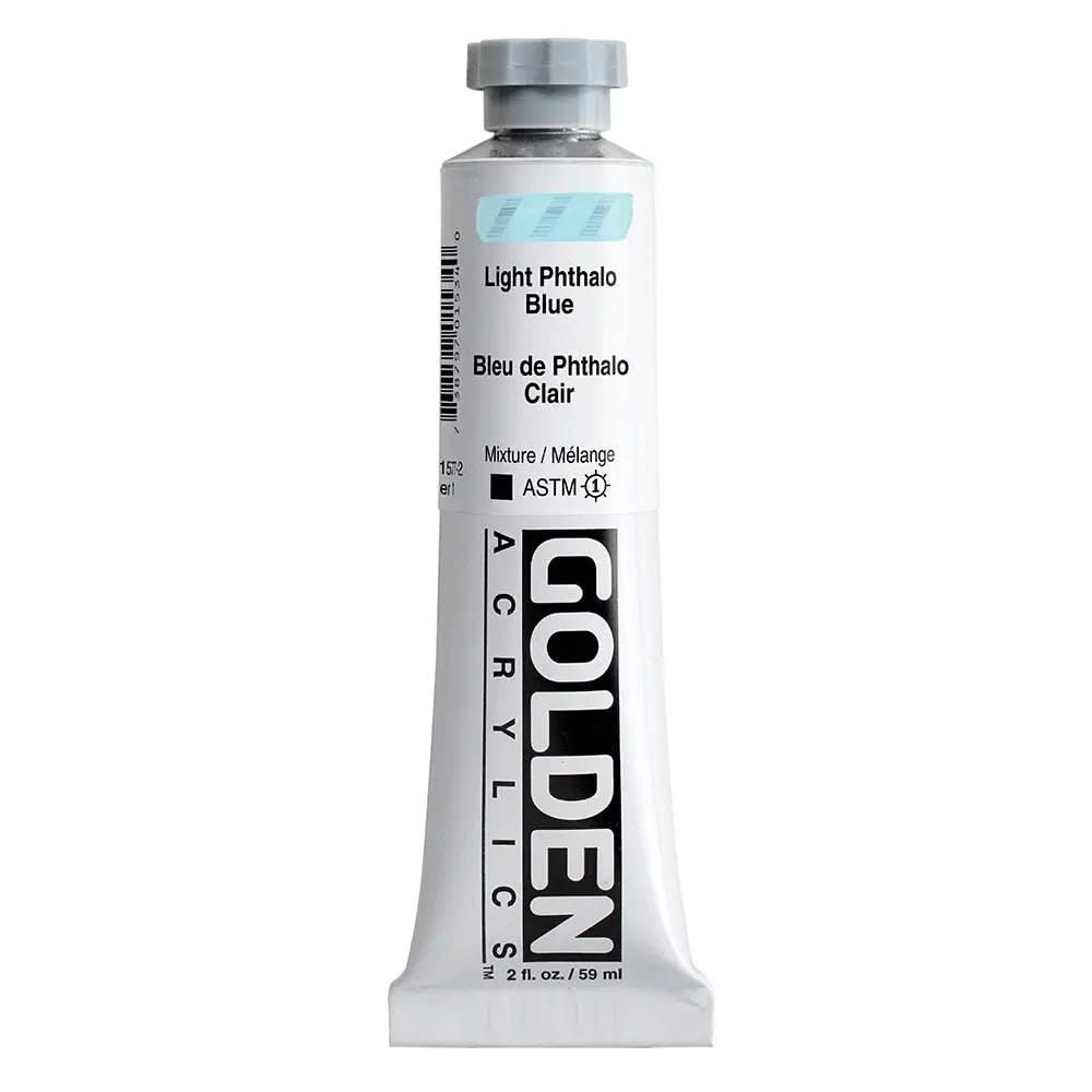 Golden Heavy Body Acrylfarbe Phthaloblau Hell 59 ml - Kidis Art