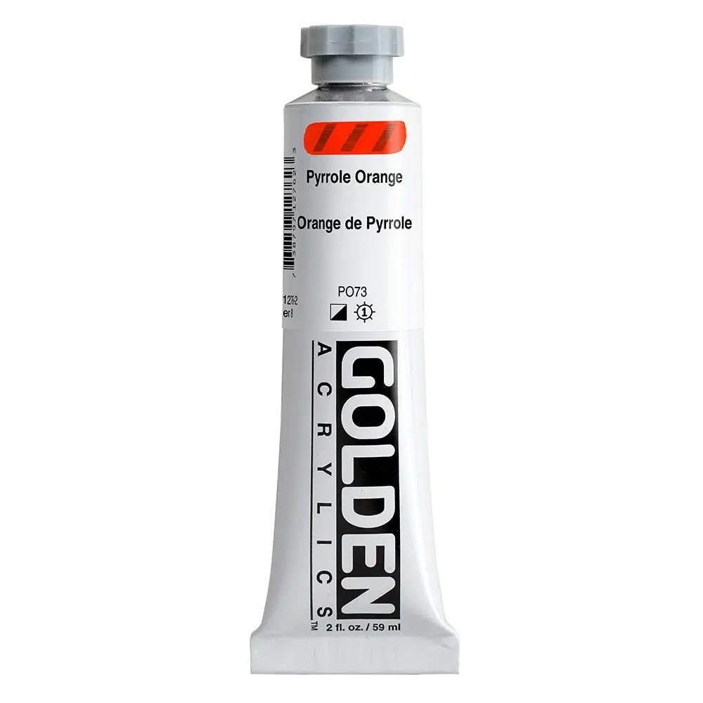 Golden Heavy Body Acrylfarbe Pyrrolorange 59 ml - Kidis Art
