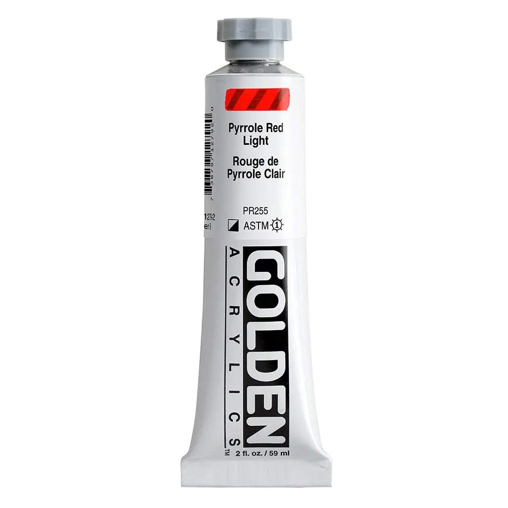 Golden Heavy Body Acrylfarbe Pyrrolrot Hell 59 ml - Kidis Art