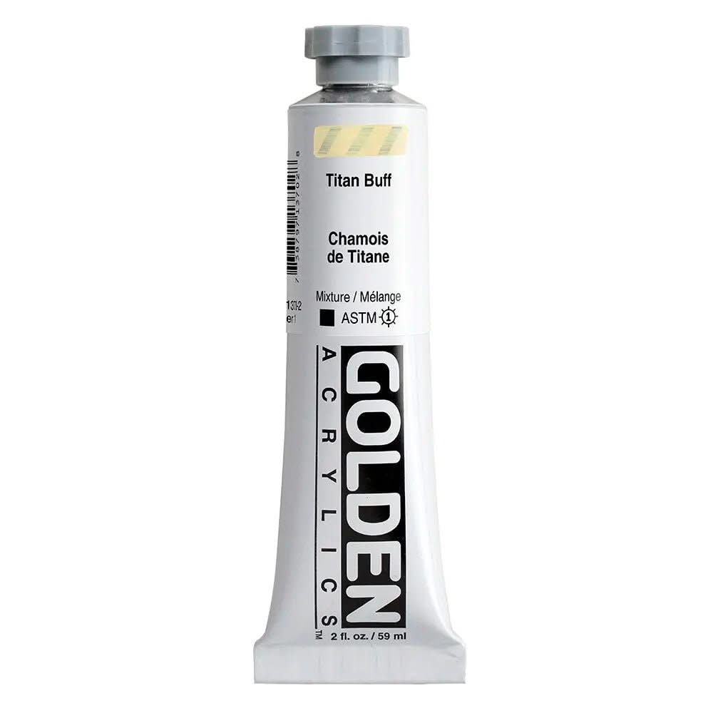 Golden Heavy Body Acrylfarbe Titanbuff 59 ml - Kidis Art