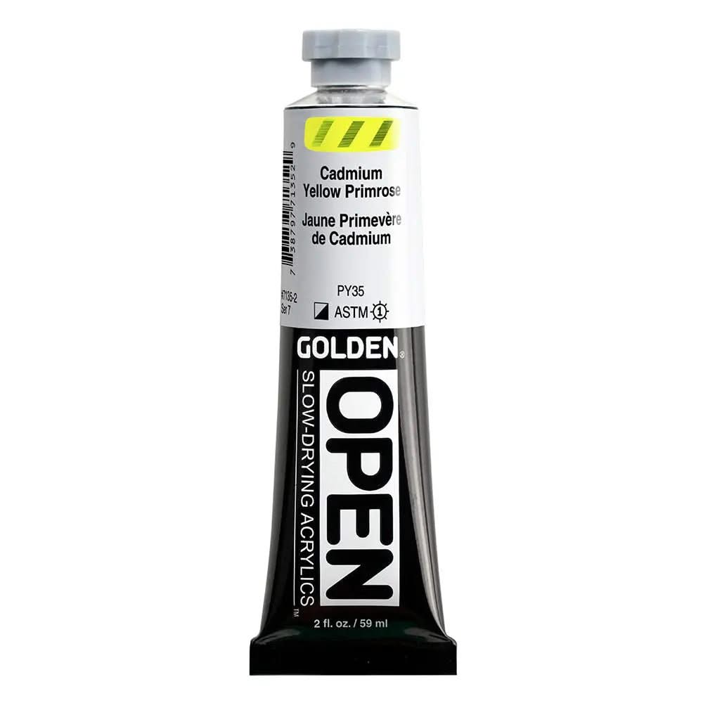 Golden OPEN Acrylfarbe Cadmium Primelgelb 59 ml - Kidis Art