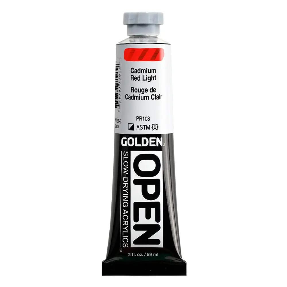 Golden OPEN Acrylfarbe Kadmiumrot Hell 59 ml - Kidis Art