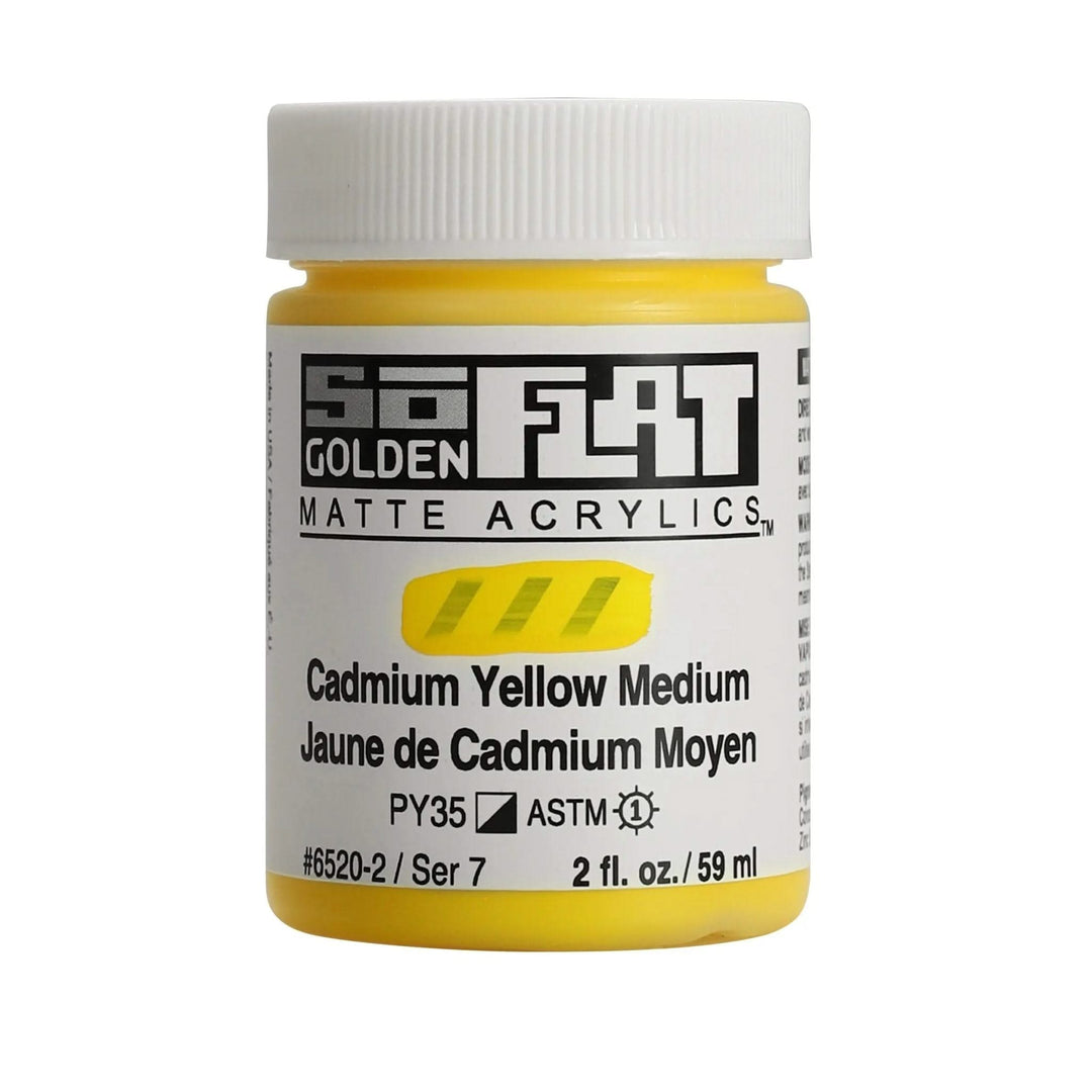 Golden SoFlat Acrylfarbe Cadmium Gelb Mittel 59m - Kidis Art