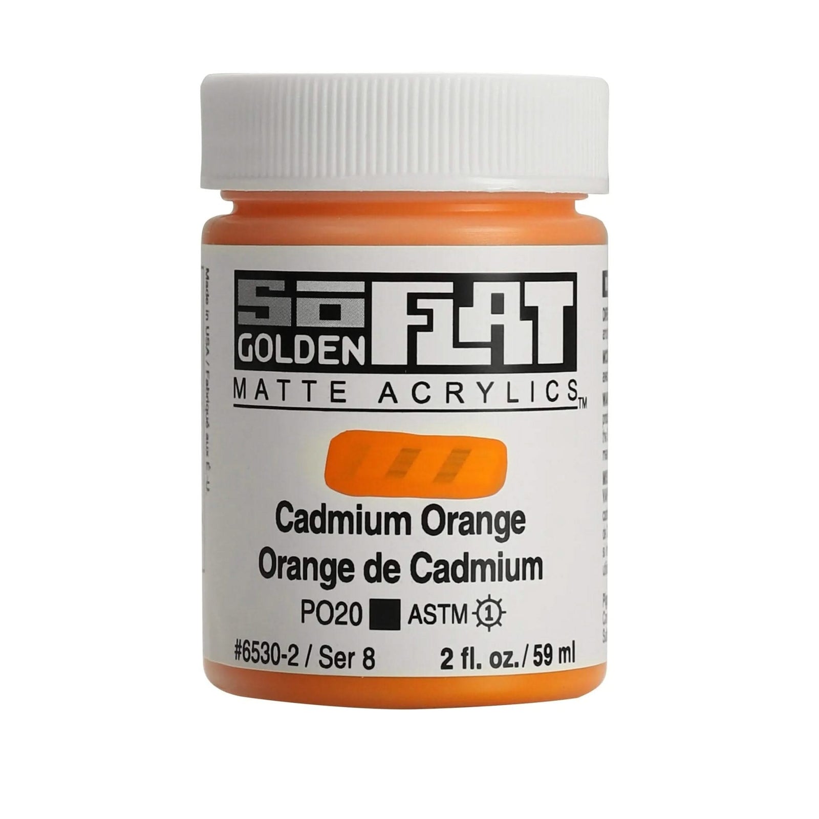 Golden SoFlat Acrylfarbe Cadmium Orange 59 ml - Kidis Art