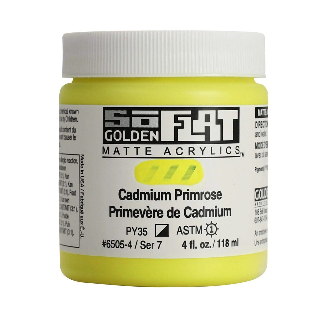 Golden SoFlat Acrylfarbe Cadmium Primel 118 ml - Kidis Art
