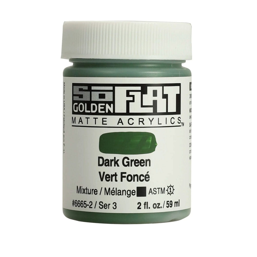 Golden SoFlat Acrylfarbe Dunkelgrun 2 Oz. / 59 ml - Kidis Art
