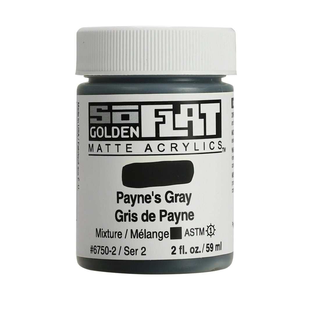 Golden SoFlat Acrylfarbe Paynesgrau 59 ml - Kidis Art