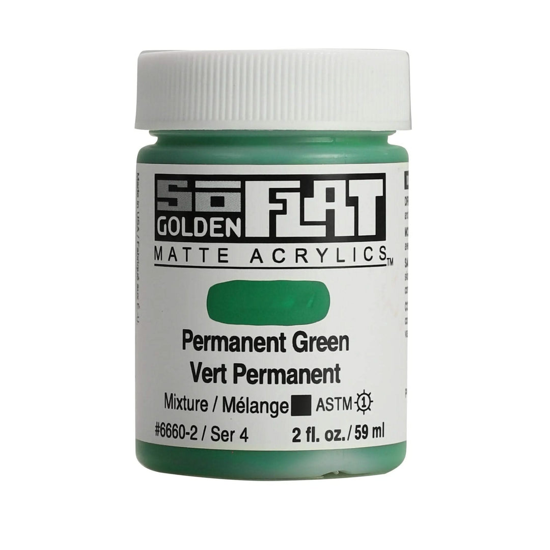 Golden SoFlat Acrylfarbe Permanentgrun 59 ml - Kidis Art