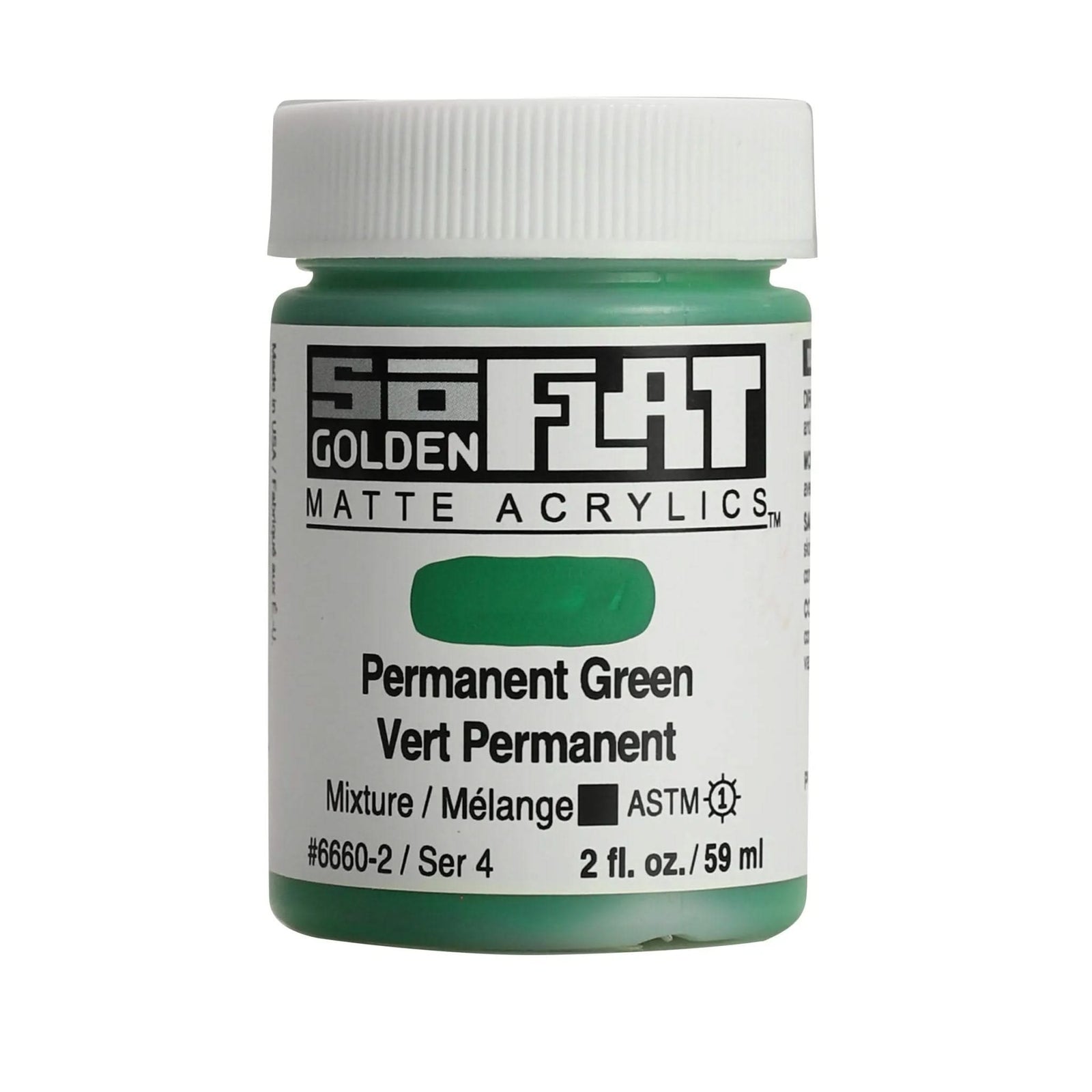 Golden SoFlat Acrylfarbe Permanentgrun 59 ml - Kidis Art