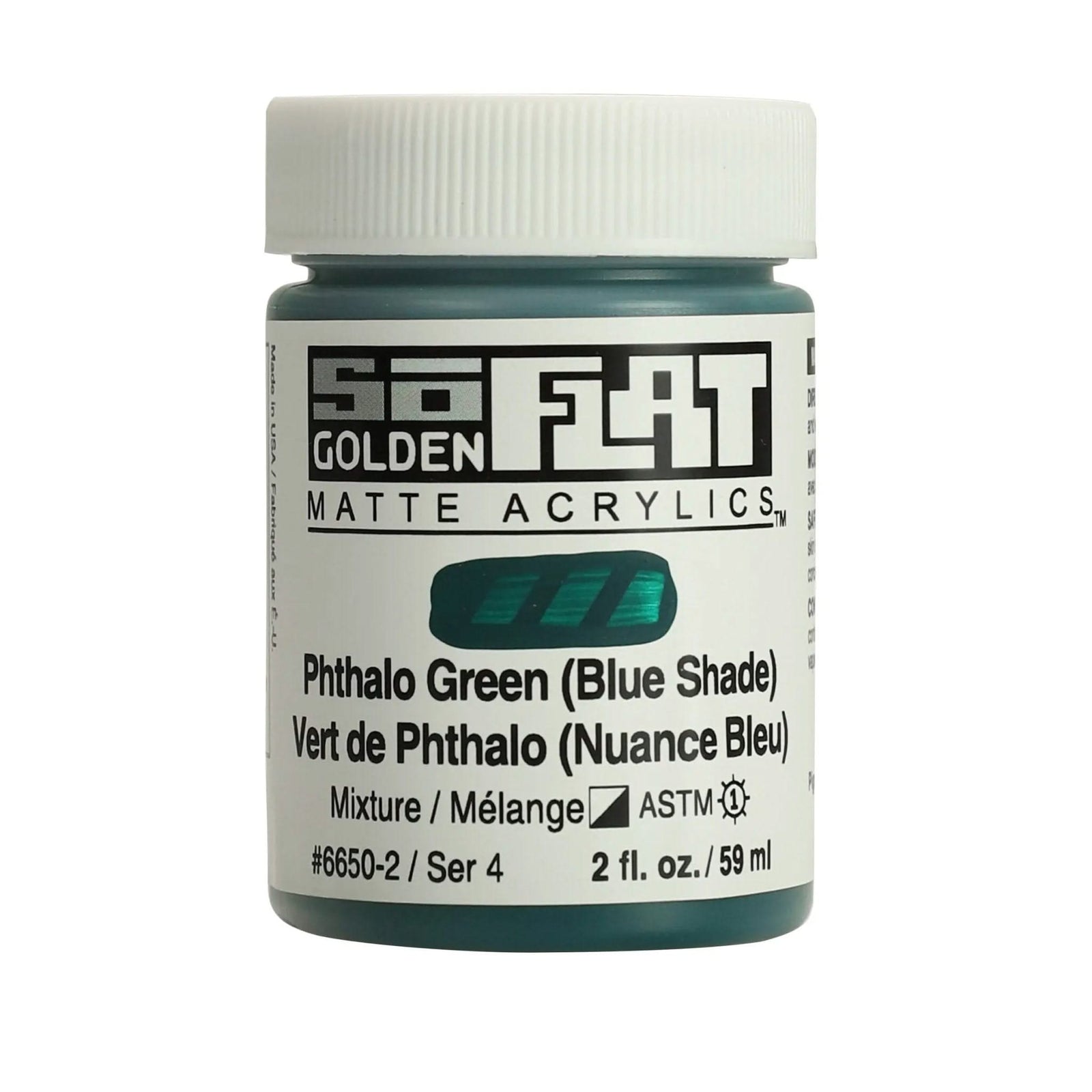 Golden SoFlat Acrylfarbe Phthalogrün (Blauton) 59 ml - Kidis Art