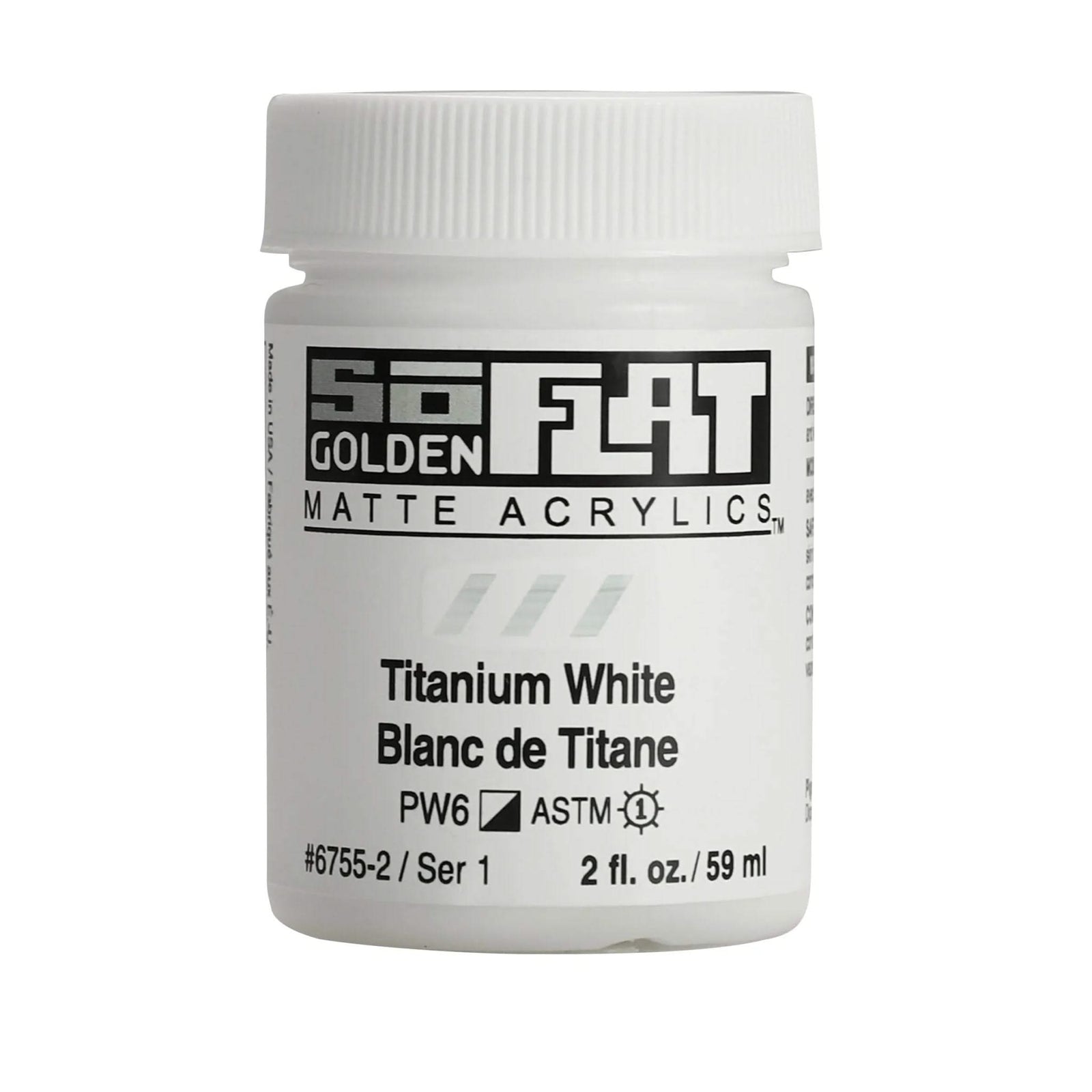 Golden SoFlat Acrylfarbe Titanweiss 59 ml - Kidis Art