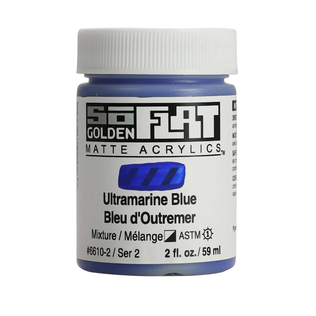 Golden SoFlat Acrylfarbe Ultramarinblau 59 ml - Kidis Art