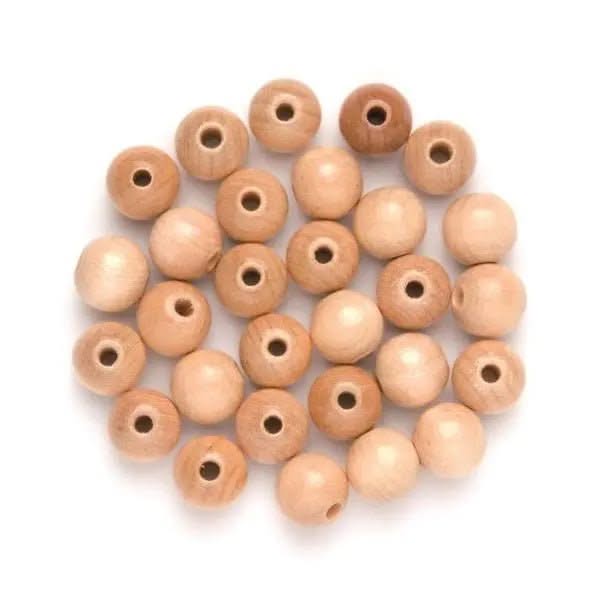 Holzperle 6mm 118St natur, FSC - Kidis Art