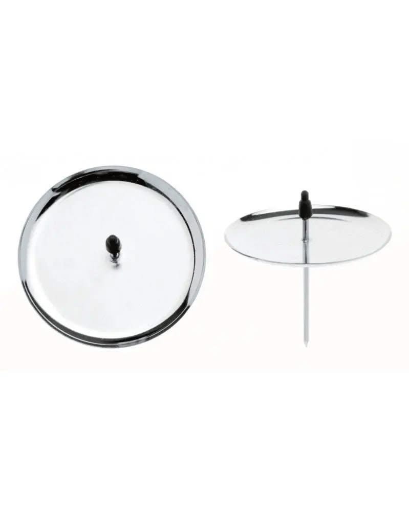 Kerzenhalter 4St. 8cm silberfarben - Kidis Art