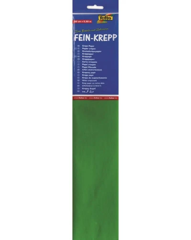 Krepp-Papier 32g/m2 gelbgrün - Kidis Art