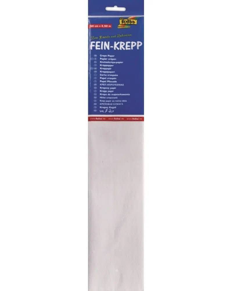 Krepp-Papier 32g/m2 weiss - Kidis Art