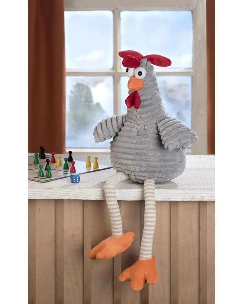 Kuscheltier Hahn Pollo 40cm, grau zum Selberstopfen - Kidis Art