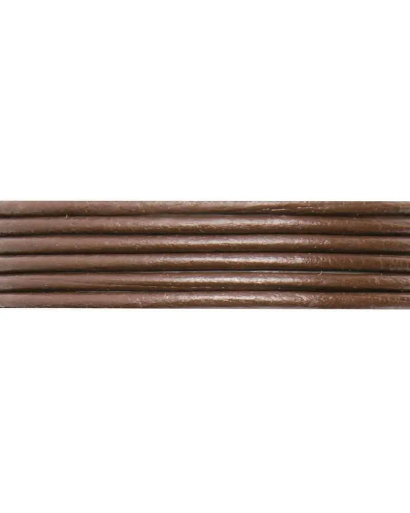 Lederriemen dunkelbraun 2mm/1m - Kidis Art