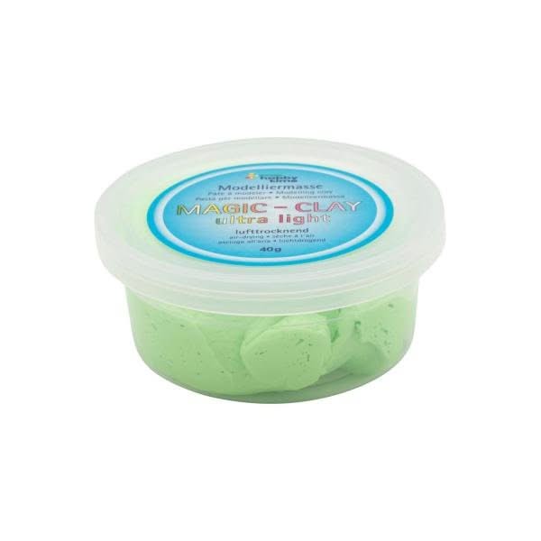 Magic-Clay ultra-light 40g lufttrocknend hellgrün - Kidis Art