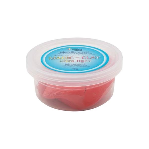 Magic-Clay ultra-light 40g lufttrocknend rot - Kidis Art