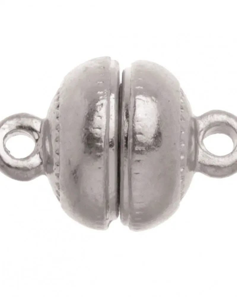 Magnetverschluss Muggel, 10mm silberfarben - Kidis Art