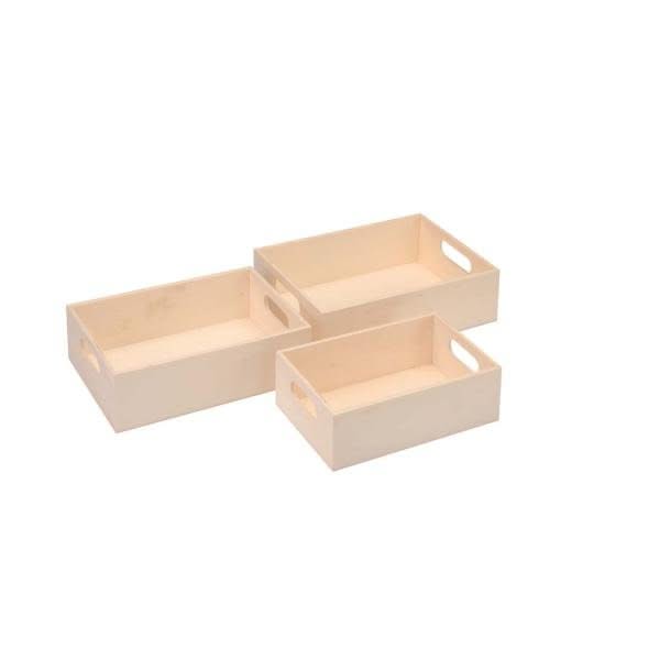 Mini-Tablettset 3-tlg22x15x6cm Pappel - Kidis Art