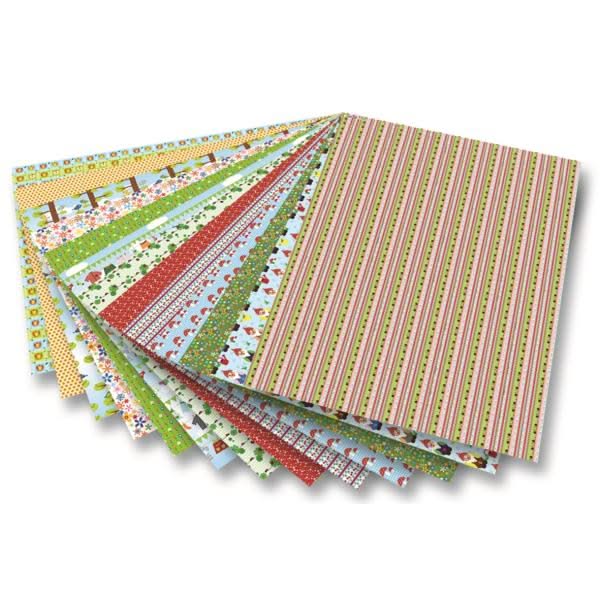 Motivblock Garten 24x34cm, 26 Blatt sortiert - Kidis Art