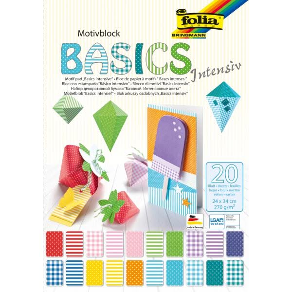 Motivblock Intensiv 24x34cm, 20 Blatt sortiert - Kidis Art