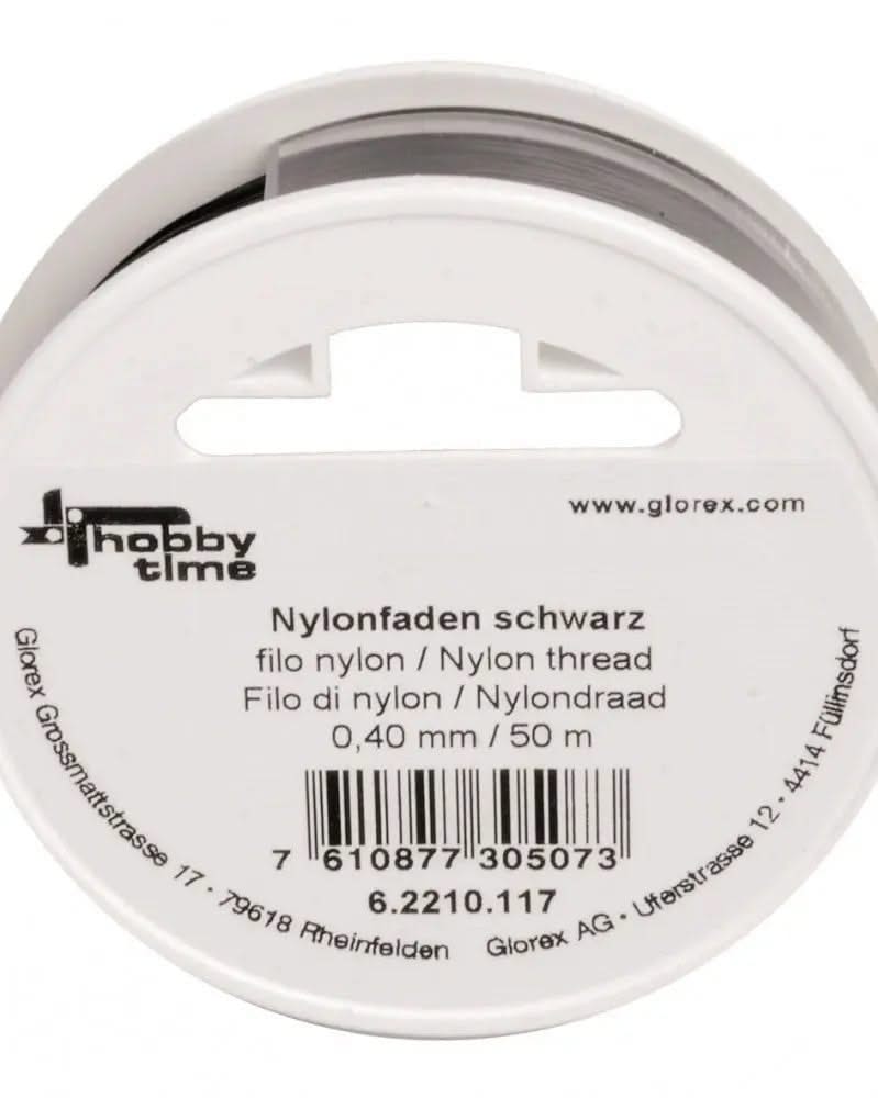 Nylonfaden schwarz 0,4 mm 50m - Kidis Art