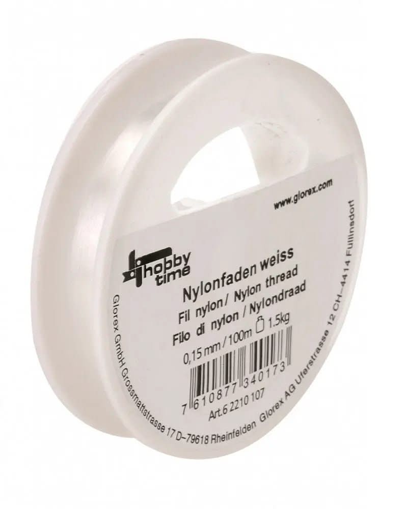 Nylonfaden weiss 0,15mm 100m - Kidis Art