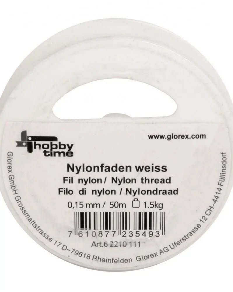 Nylonfaden weiss 0,15mm 50m - Kidis Art