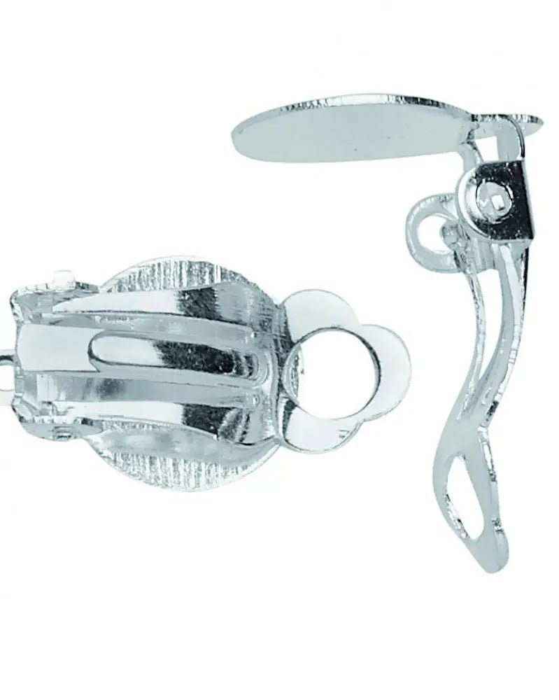 Ohrclip mit Öse goldfarben 2St, 11mm - Kidis Art