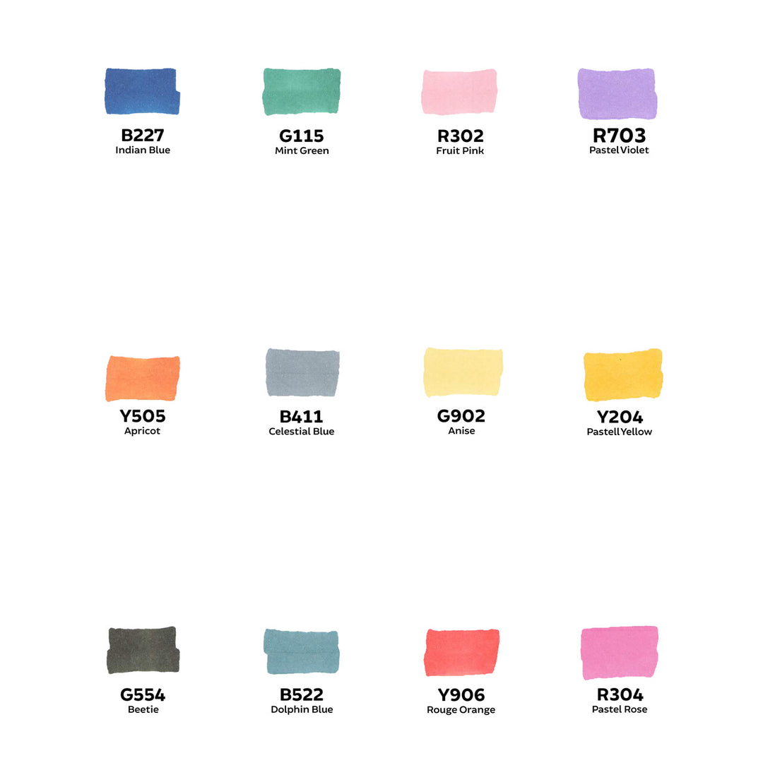 Toki Fader Marker 12er Manga Set