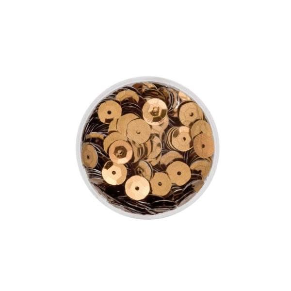 Paillettenscheiben braun 6mm 7gr - Kidis Art