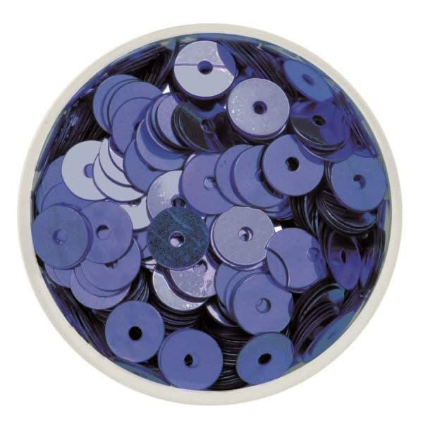 Paillettenscheiben dunkelblau 6mm 7gr - Kidis Art