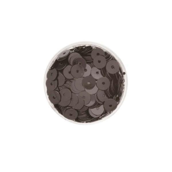 Paillettenscheiben schwarz 6mm 7gr - Kidis Art