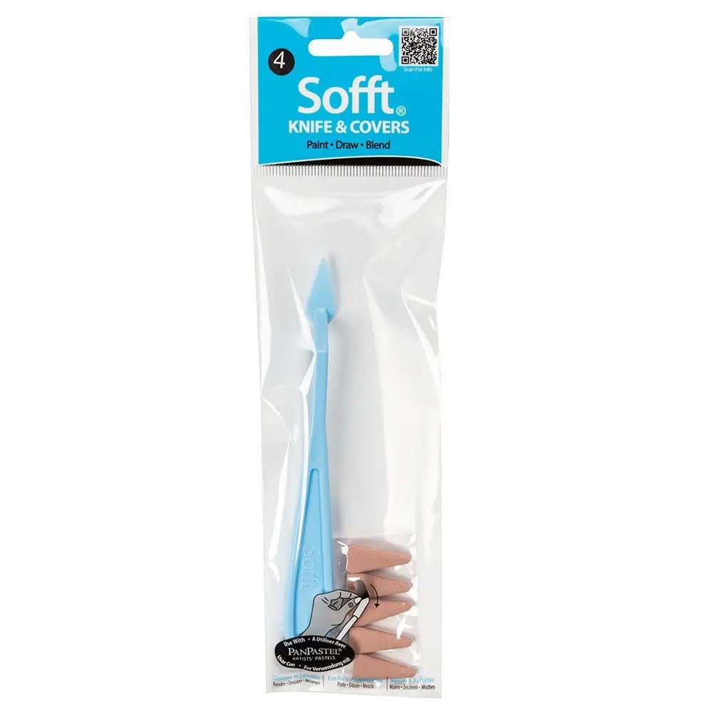 PanPastel - Sofft 5 No. 4 Point Covers &amp; Knife - Kidis Art